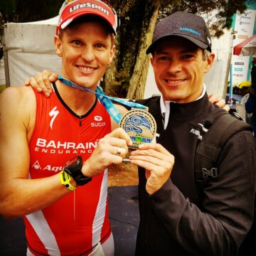 Lance with Brent medal